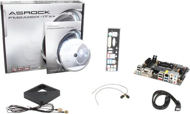Alt view image 5 of 5 - ASRock FM2A88X-ITX+ FM2+ / FM2 AMD A88X (Bolton D4) USB 3.0 HDMI Mini ITX AMD Motherboard