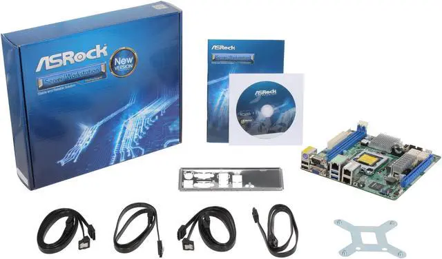 Alt view image 6 of 5 - ASRock E3C226D2I Mini ITX Server Motherboard LGA 1150 Intel C226 Supports DDR3 1600 / 1333 ECC / Non-ECC UDIMM Memory