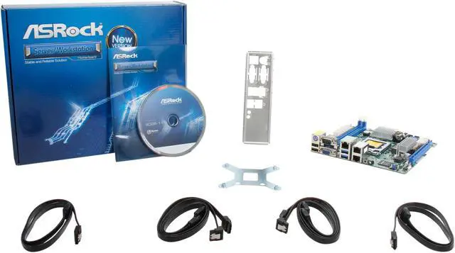 Alt view image 6 of 5 - AsRock Rack E3C224D2I Mini ITX Server Motherboard LGA 1150 Intel C224 DDR3 1600 / 1333 ECC UDIMM memory