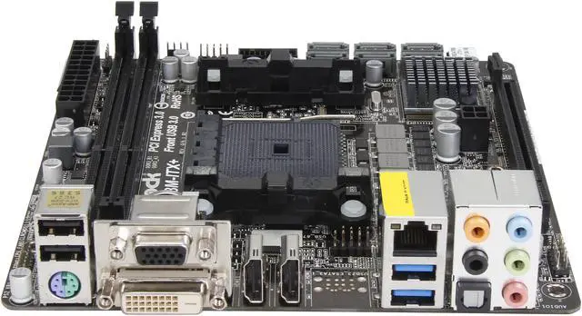Alt view image 2 of 5 - ASRock FM2A78M-ITX+ FM2+ / FM2 AMD A78 (Bolton D3) USB 3.0 HDMI Mini ITX AMD Motherboard