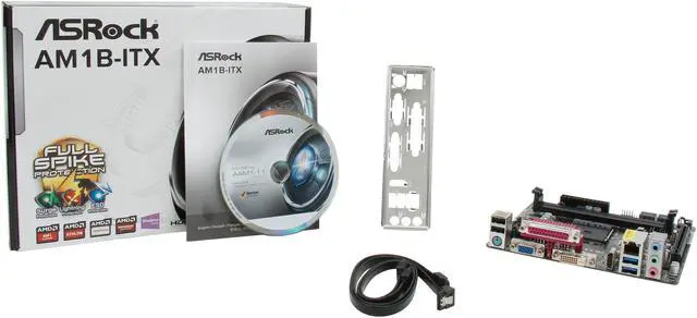 Alt view image 6 of 5 - ASRock AM1B-ITX AM1 USB 3.0 HDMI Mini ITX AMD Motherboard