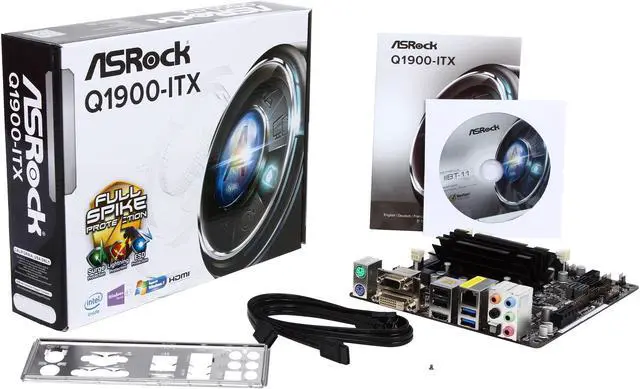 Alt view image 6 of 5 - ASRock Q1900-ITX Intel Celeron J1900 Motherboard / CPU / VGA Combo