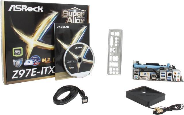 Alt view image 6 of 5 - ASRock Z97E-ITX/ac LGA 1150 Intel Z97 HDMI USB 3.0 Mini ITX Intel Motherboard