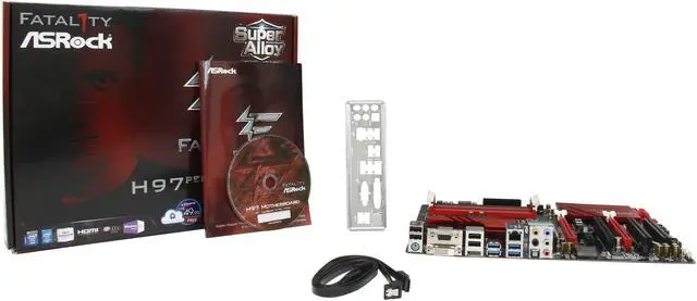 Alt view image 5 of 5 - ASRock Fatal1ty H97 Performance LGA 1150 Intel H97 HDMI USB 3.0 ATX Intel Motherboard