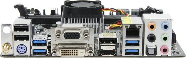 Alt view image 2 of 5 - ASRock QC5000-ITX/WiFi AMD FT3 Kabini A4-5000 Quad-Core APU Mini ITX Motherboard / CPU / VGA Combo