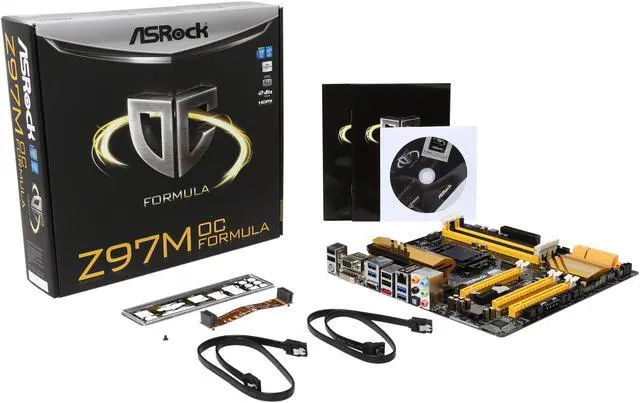 Alt view image 5 of 5 - ASRock Z97M OC Formula LGA 1150 Intel Z97 HDMI USB 3.0 Micro ATX Intel Motherboard