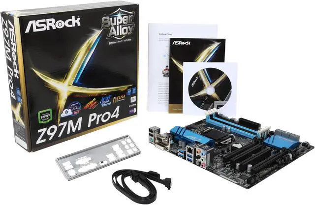 Alt view image 6 of 5 - ASRock Z97M Pro4 LGA 1150 Intel Z97 HDMI USB 3.0 Micro ATX Intel Motherboard