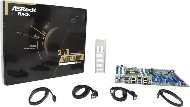 Alt view image 5 of 5 - ASRock EPC602D8A ATX Server Motherboard LGA 2011 Intel C602 DDR3 1866/1600/1333/1066