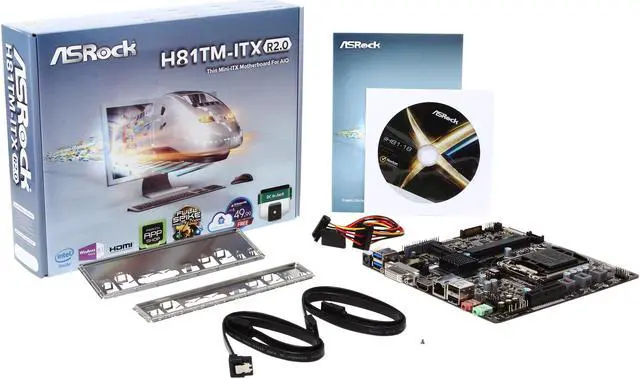 Alt view image 5 of 5 - ASRock H81TM-ITX R2.0 LGA 1150 Intel H81 HDMI USB 3.0 Mini ITX Intel Motherboard