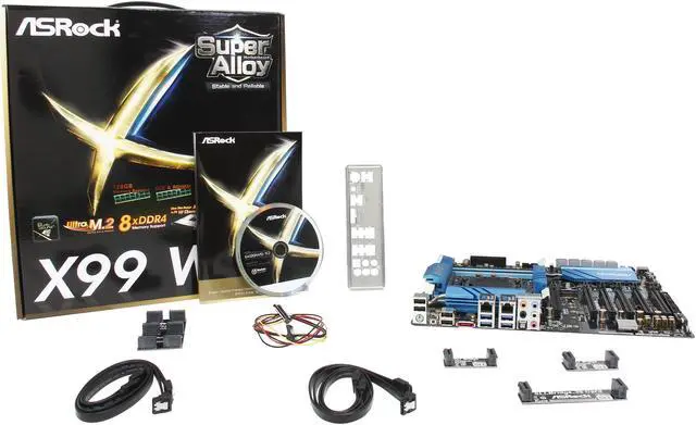 Alt view image 5 of 5 - ASRock X99 WS LGA 2011-v3 Intel X99 USB 3.0 Extended ATX Intel Motherboard