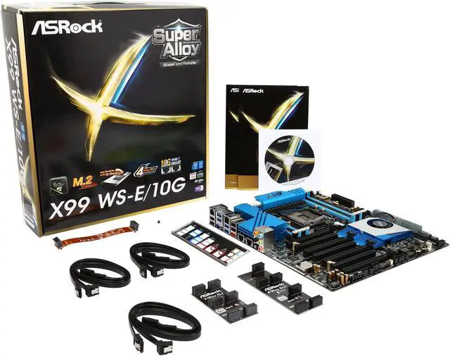 Alt view image 5 of 5 - ASRock X99 WS-E/10G LGA 2011-v3 Intel X99 USB 3.0 Extended ATX Intel Motherboard