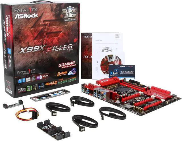 Alt view image 5 of 5 - ASRock ASRock Fatal1ty Gaming Fatal1ty X99X Killer LGA 2011-v3 Intel X99 USB 3.0 ATX Intel Motherboard