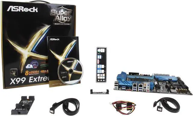 Alt view image 5 of 5 - ASRock X99 Extreme6 LGA 2011-v3 Intel X99 USB 3.0 ATX Intel Motherboard