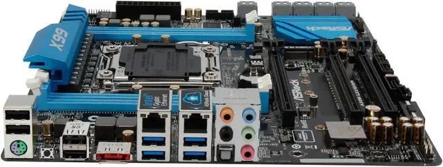 Alt view image 3 of 5 - ASRock X99M Extreme4 LGA 2011-v3 Intel X99 USB 3.0 Micro ATX Intel Motherboard