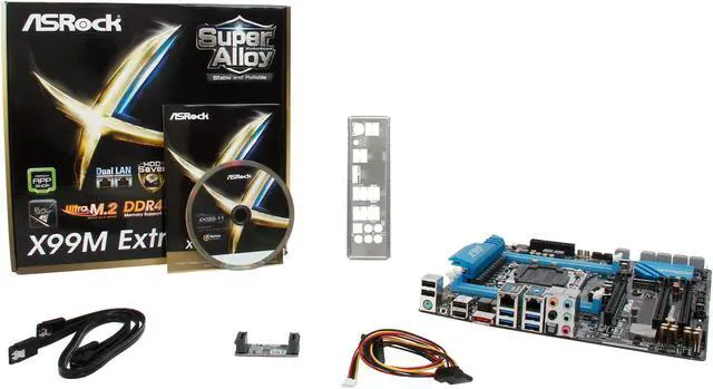 Alt view image 6 of 5 - ASRock X99M Extreme4 LGA 2011-v3 Intel X99 USB 3.0 Micro ATX Intel Motherboard