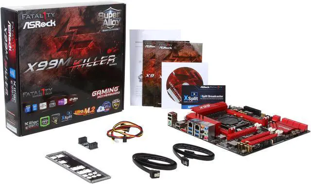 Alt view image 6 of 5 - ASRock ASRock Fatal1ty Gaming Fatal1ty X99M Killer LGA 2011-v3 Intel X99 USB 3.0 Micro ATX Intel Motherboard