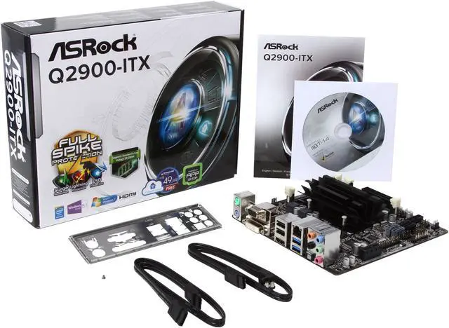 Alt view image 5 of 5 - ASRock Q2900-ITX Intel Pentium J2900 2.41 GHz Mini ITX Motherboard / CPU / VGA Combo