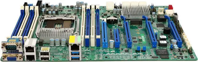 Alt view image 3 of 5 - ASRock Rack EPC612D8 ATX Server Motherboard LGA 2011 R3 Intel C612