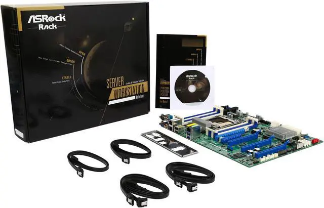 Alt view image 6 of 5 - ASRock Rack EPC612D8 ATX Server Motherboard LGA 2011 R3 Intel C612