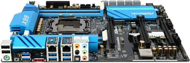 Alt view image 2 of 5 - ASRock X99 Extreme6/ac LGA 2011-v3 Intel X99 USB 3.0 ATX Intel Motherboard