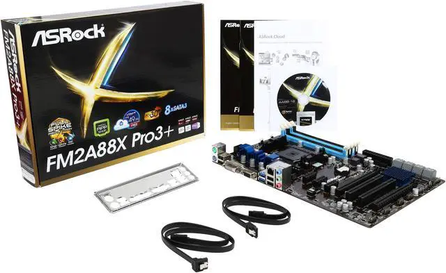 Alt view image 5 of 5 - ASRock FM2A88X PRO3+ Socket FM2+ 95W / FM2 100W AMD A88X (Bolton D4) USB 3.0 ATX AMD Motherboard