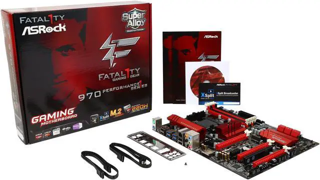 Alt view image 5 of 5 - ASRock 970 Performance AM3+ AMD 970 USB 3.0 ATX AMD Motherboard
