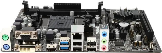 Alt view image 2 of 5 - ASRock FM2A78M-HD+ R2.0 FM2+ / FM2 AMD A78 FCH (Bolton-D3) USB 3.0 HDMI Micro ATX AMD Motherboard