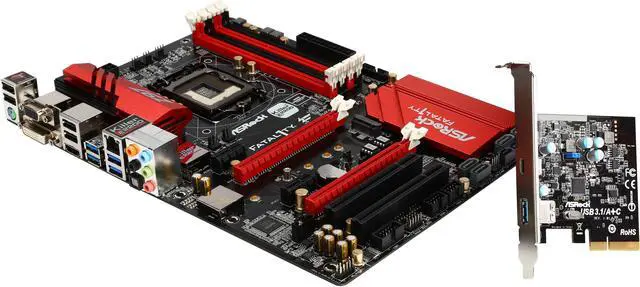 Main image of ASRock ASRock Fatal1ty Gaming Fatal1ty Z97 Killer/3.1 LGA 1150 Intel Z97 HDMI USB 3.1 USB 3.0 ATX Intel Motherboard