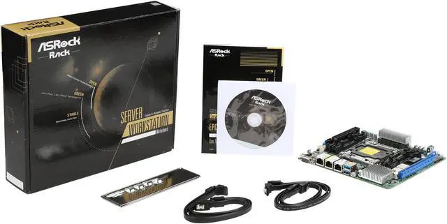 Alt view image 5 of 5 - ASRock Rack EPC612D4I Mini ITX Server Motherboard LGA 2011 R3 Intel C612