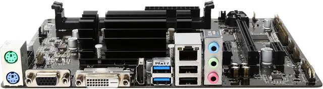Alt view image 2 of 5 - ASRock N3150M Intel Quad-Core Processor N3150 (up to 2.08 GHz) Micro ATX Motherboard / CPU / VGA Combo
