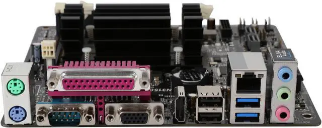 Alt view image 2 of 5 - ASRock N3150B-ITX Intel Quad-Core Processor N3150 (up to 2.08 GHz) BGA1170 Mini ITX Motherboard / CPU / VGA Combo