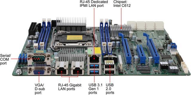 ASRock Rack EPC612D4U uATX Server Motherboard LGA 2011 R3 Intel