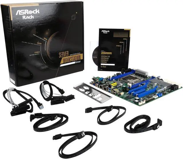 Alt view image 5 of 8 - ASRock Rack EPC612D4U-8R uATX Server Motherboard LGA 2011 R3 Intel C612