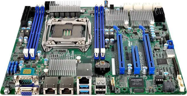 Alt view image 6 of 8 - ASRock Rack EPC612D4U-8R uATX Server Motherboard LGA 2011 R3 Intel C612
