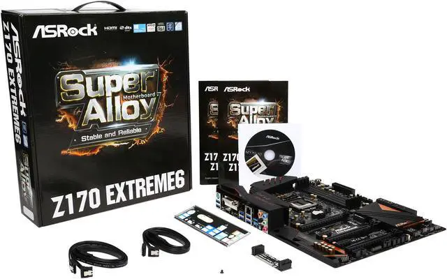 Alt view image 5 of 5 - ASRock Z170 Extreme6 LGA 1151 Intel Z170 HDMI USB 3.1 USB 3.0 ATX Intel Motherboard