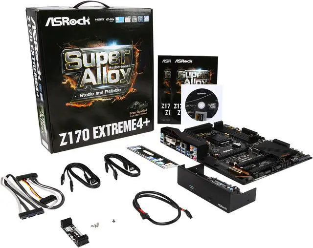 Alt view image 8 of 8 - ASRock Z170 Extreme4+ LGA 1151 Intel Z170 HDMI USB 3.1 USB 3.0 ATX Intel Motherboard