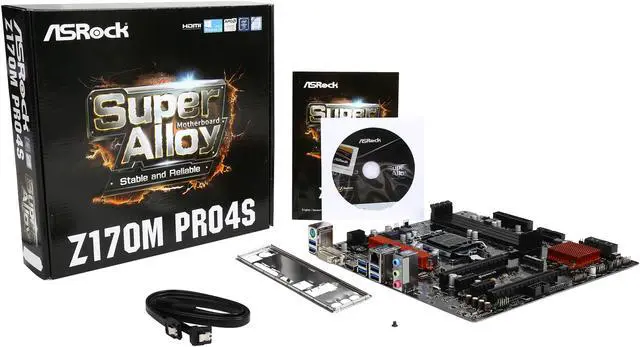 Alt view image 6 of 5 - ASRock Z170M Pro4S LGA 1151 Intel Z170 HDMI USB 3.0 Micro ATX Intel Motherboard