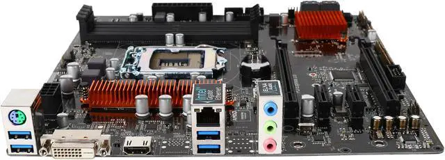 Alt view image 2 of 5 - ASRock B150M Pro4S LGA 1151 Intel B150 HDMI USB 3.0 Micro ATX Intel Motherboard