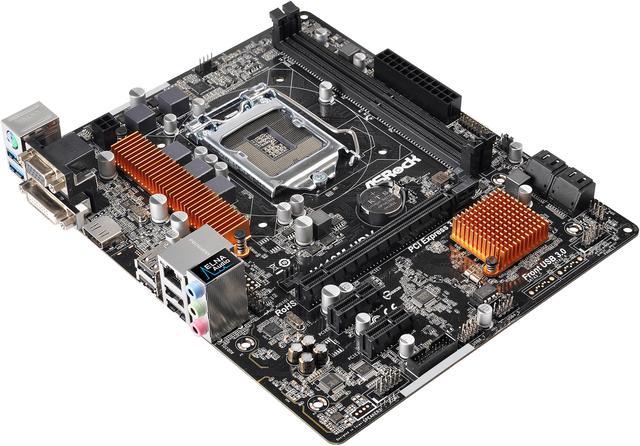 ASRock H110M-HDV LGA 1151 Micro ATX Intel Motherboard - Newegg.com