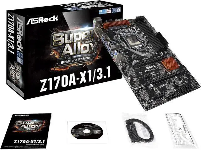 Alt view image 6 of 7 - ASRock Z170A-X1/3.1 LGA 1151 Intel Z170 USB 3.1 ATX Intel Motherboard