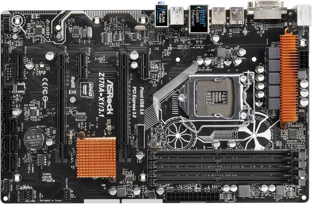 Alt view image 3 of 7 - ASRock Z170A-X1/3.1 LGA 1151 Intel Z170 USB 3.1 ATX Intel Motherboard