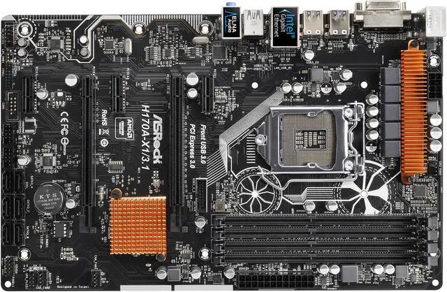 Alt view image 3 of 5 - ASRock H170A-X1/3.1 LGA 1151 Intel H170 USB 3.1 USB 3.0 ATX Intel Motherboard