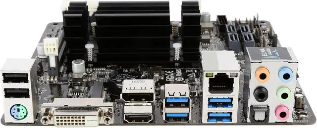 Alt view image 3 of 5 - ASRock J3710-ITX Intel Quad-Core Pentium Processor J3710 (up to 2.64 GHz) Mini ITX Motherboard / CPU Combo