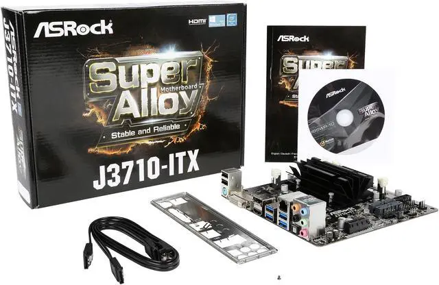 Alt view image 6 of 5 - ASRock J3710-ITX Intel Quad-Core Pentium Processor J3710 (up to 2.64 GHz) Mini ITX Motherboard / CPU Combo