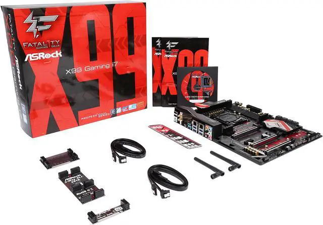 Alt view image 6 of 5 - ASRock Fatal1ty X99 Professional Gaming i7 LGA 2011-v3 Intel X99 USB 3.1 USB 3.0 ATX Motherboards - Intel