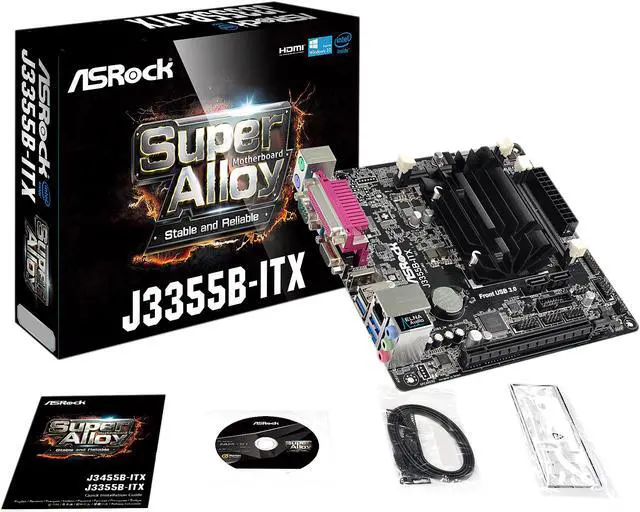 Alt view image 6 of 7 - ASRock J3355B-ITX Intel Dual-Core Processor J3355 (up to 2.5 GHz) Mini ITX Motherboard / CPU Combo