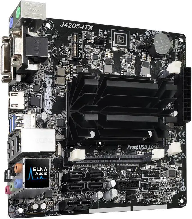 Alt view image 4 of 7 - ASRock J4205-ITX Intel Quad-Core Pentium Processor J4205 (up to 2.6GHz) Mini ITX Motherboard / CPU Combo