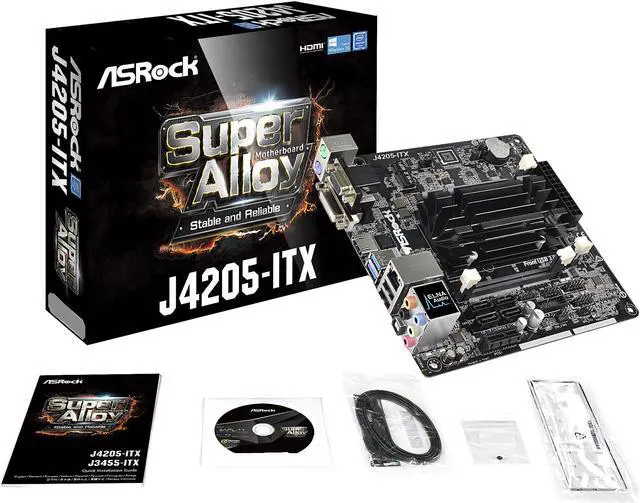 Alt view image 6 of 7 - ASRock J4205-ITX Intel Quad-Core Pentium Processor J4205 (up to 2.6GHz) Mini ITX Motherboard / CPU Combo