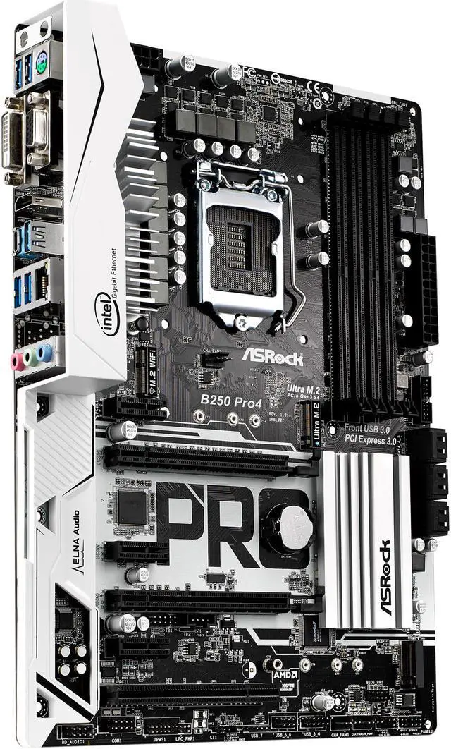 Alt view image 3 of 6 - ASRock B250 Pro4 LGA 1151 Intel B250 HDMI USB 3.0 ATX Motherboards - Intel