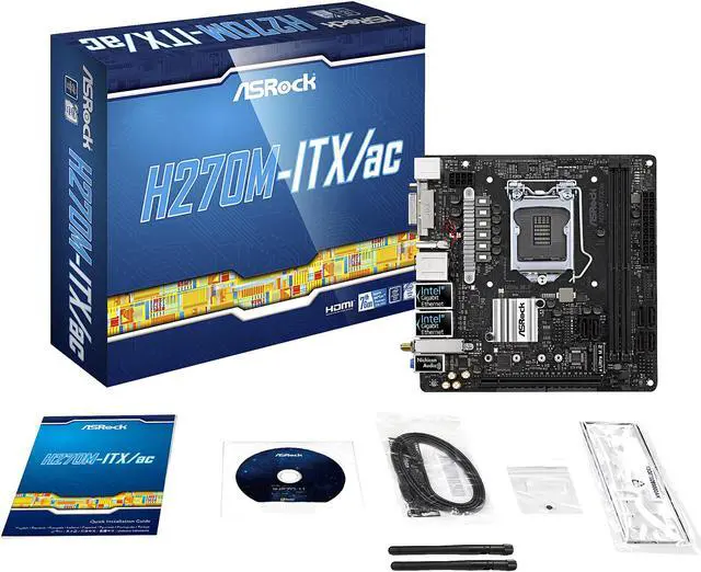 Alt view image 6 of 7 - ASRock H270M-ITX/ac LGA 1151 Intel H270 HDMI USB 3.1 Mini ITX Motherboards - Intel